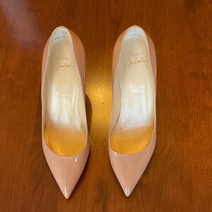 Christian Louboutin Nude Patent Leather Heels